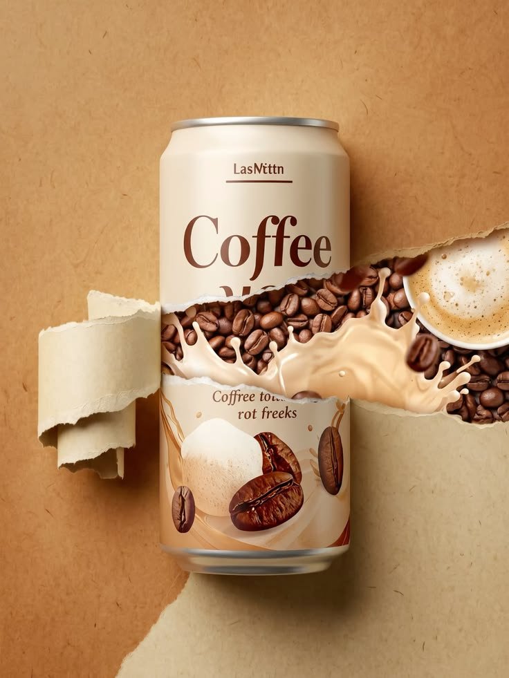 minimal coffee brand visual by best freelance digital marketer in wayanad